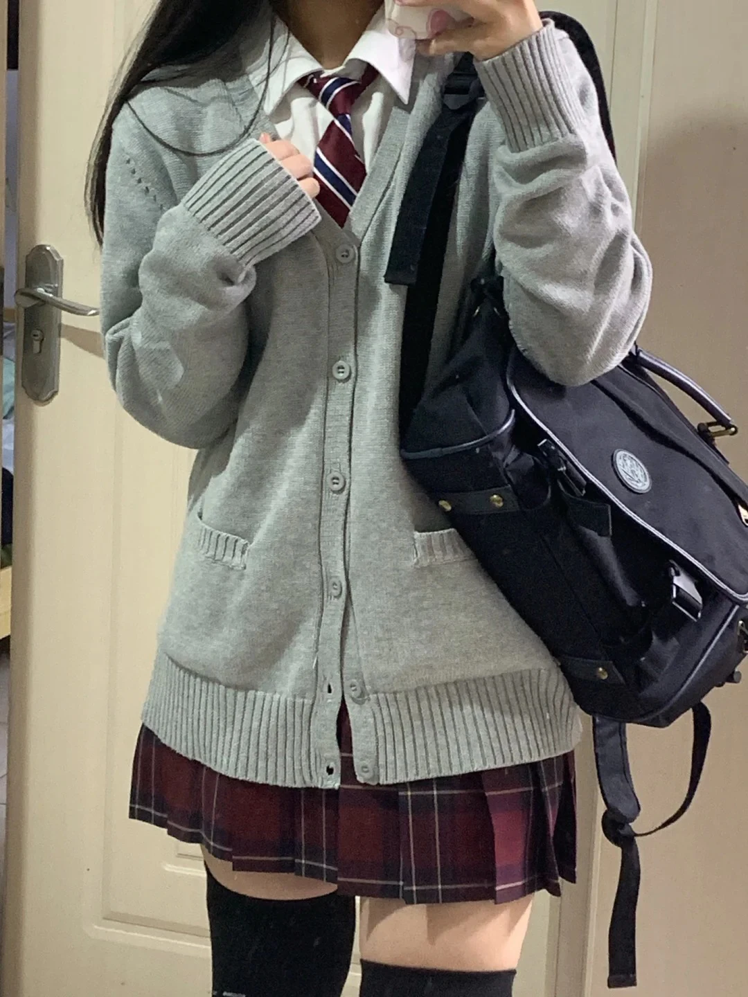 

Свободный длинный вязаный кардиган Sve, женский джемпер на весну и осень, универсальный свитер Jk, верхняя одежда, повседневный модный комплект