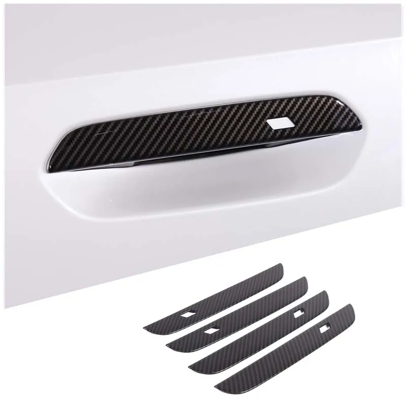 

ABS Carbon Fiber Car Exterior Door Handle Cover Stickers Trim For BMW 4 Series X1 U11 G26 2022 2023 Auto Interior Accessories