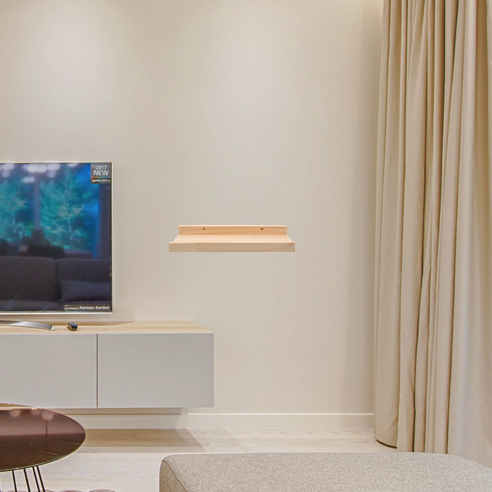 Rak dinding ringan, rak dinding penghemat ruang, rak pajangan kecil untuk kayu