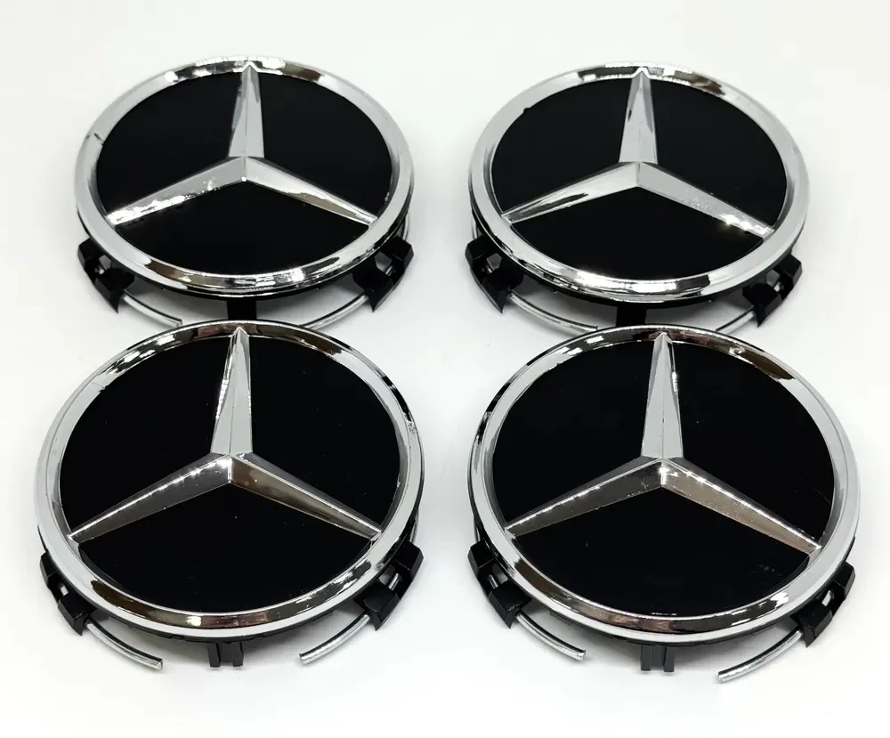 20pcs 75MM Car Styling Wheel Center Covers Hub Caps Replacement Mercedes Benz Amg W211 W203 W204 W210 W124 AMG W202 view 3