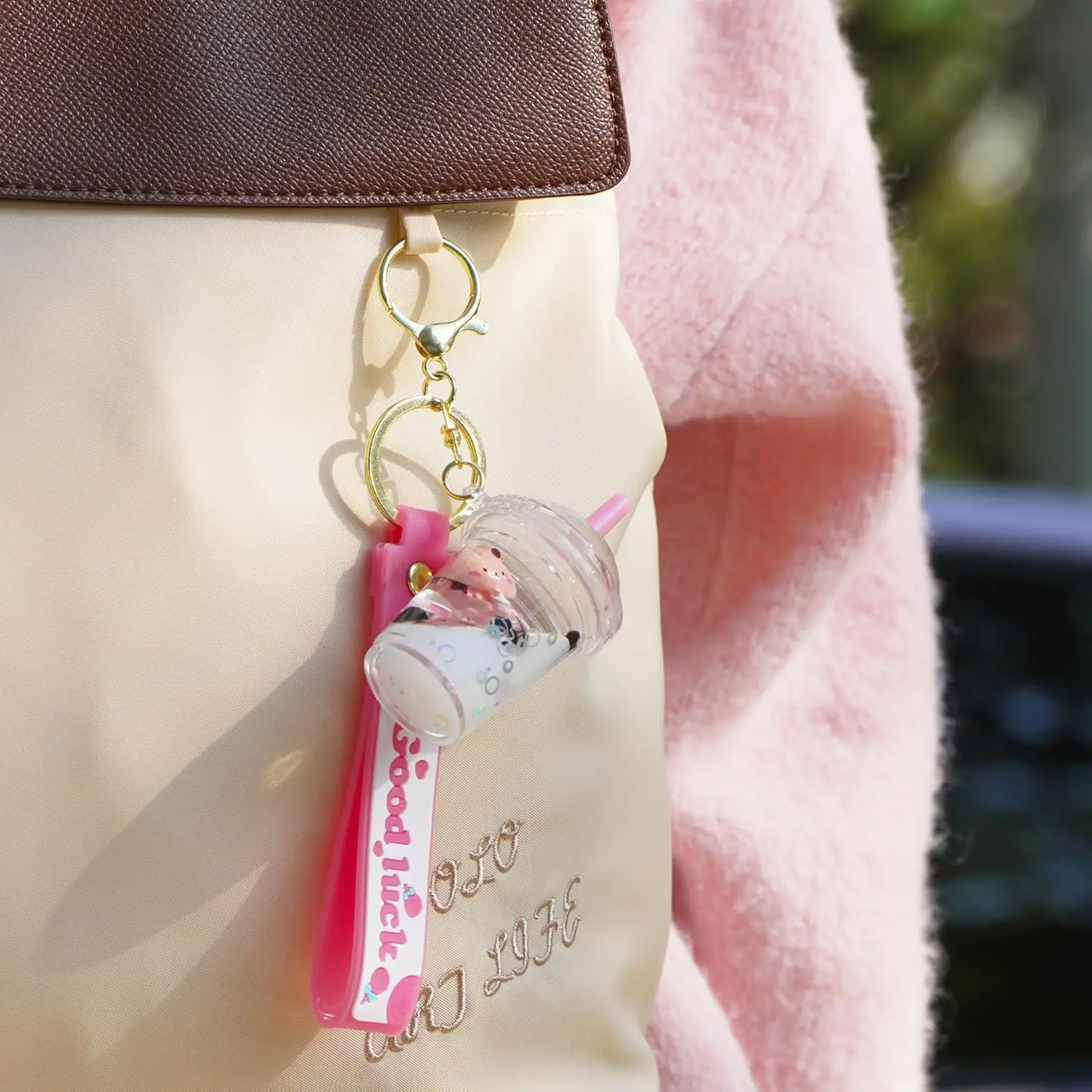 Adorable Llavero de Peluche con Forma de Oso Teddy para Bolsos y Mochilas, Encantador Amuleto Kawaii para Mujeres y Niñas