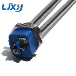 LJXH 12V 150W Immersion Heater Submersible Water Heater Element Stainless Steel Heating Element with 1 Inch NPSM Flange