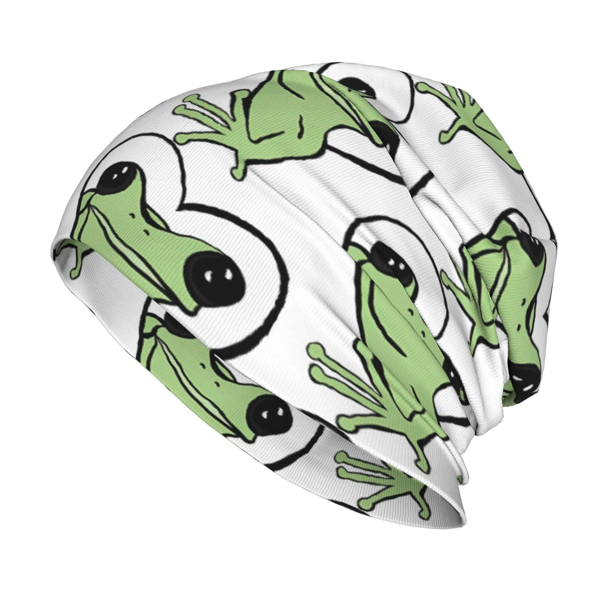 Bonnet Hats Funny Frog Men Women's Thin Hat Heart Street Style Cap Design Skullies Beanies Caps