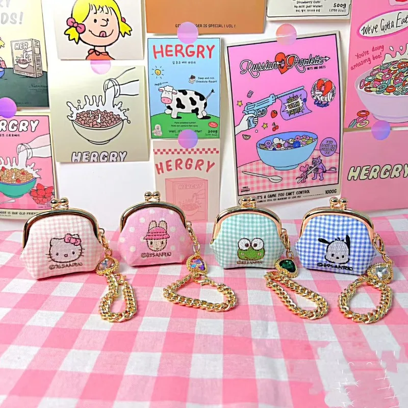 

Sanrio периферийные аксессуары кошелек для монет hellokitty периферийные милые кошельки для монет сумка для хранения рюкзак кулон