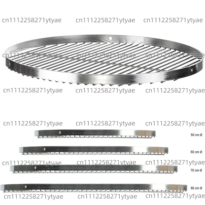 Stainless Steel Triangular Chain Grill Custom 304 Round Flat Steel Grill Grate Outdoor Triangular 304 Barbecue Mesh