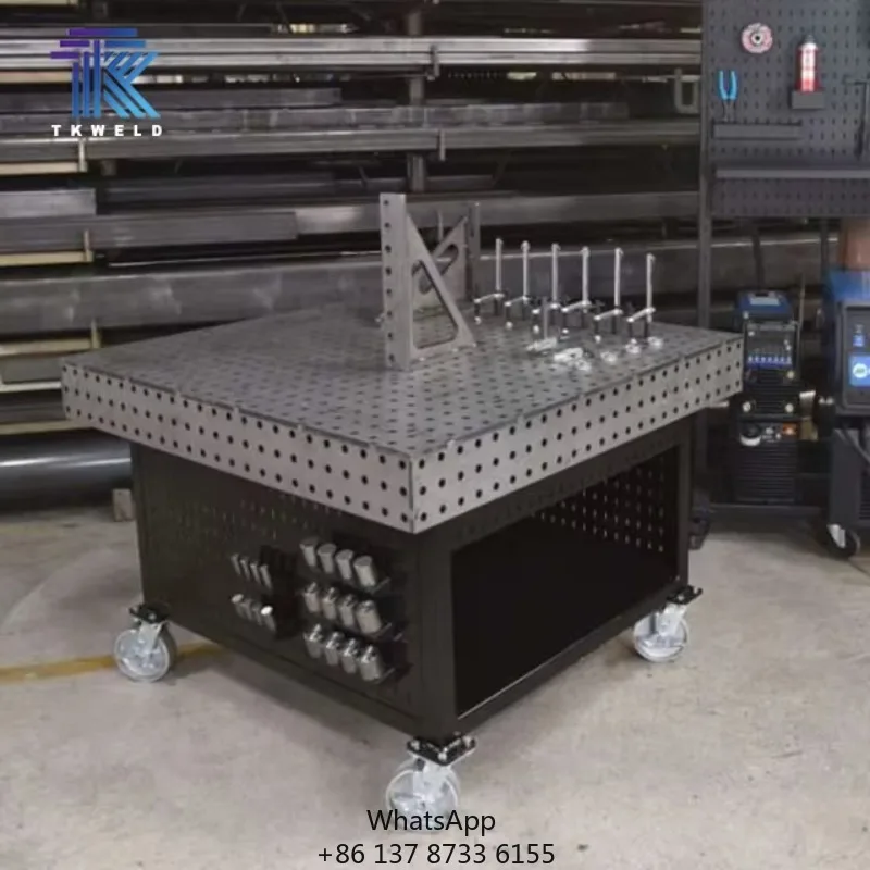 

D16 D28 1000*800*200mm Cast Iron Jig Welding Fixtures CE Certified 3D Table 2D Steel Robot Soldering Station New