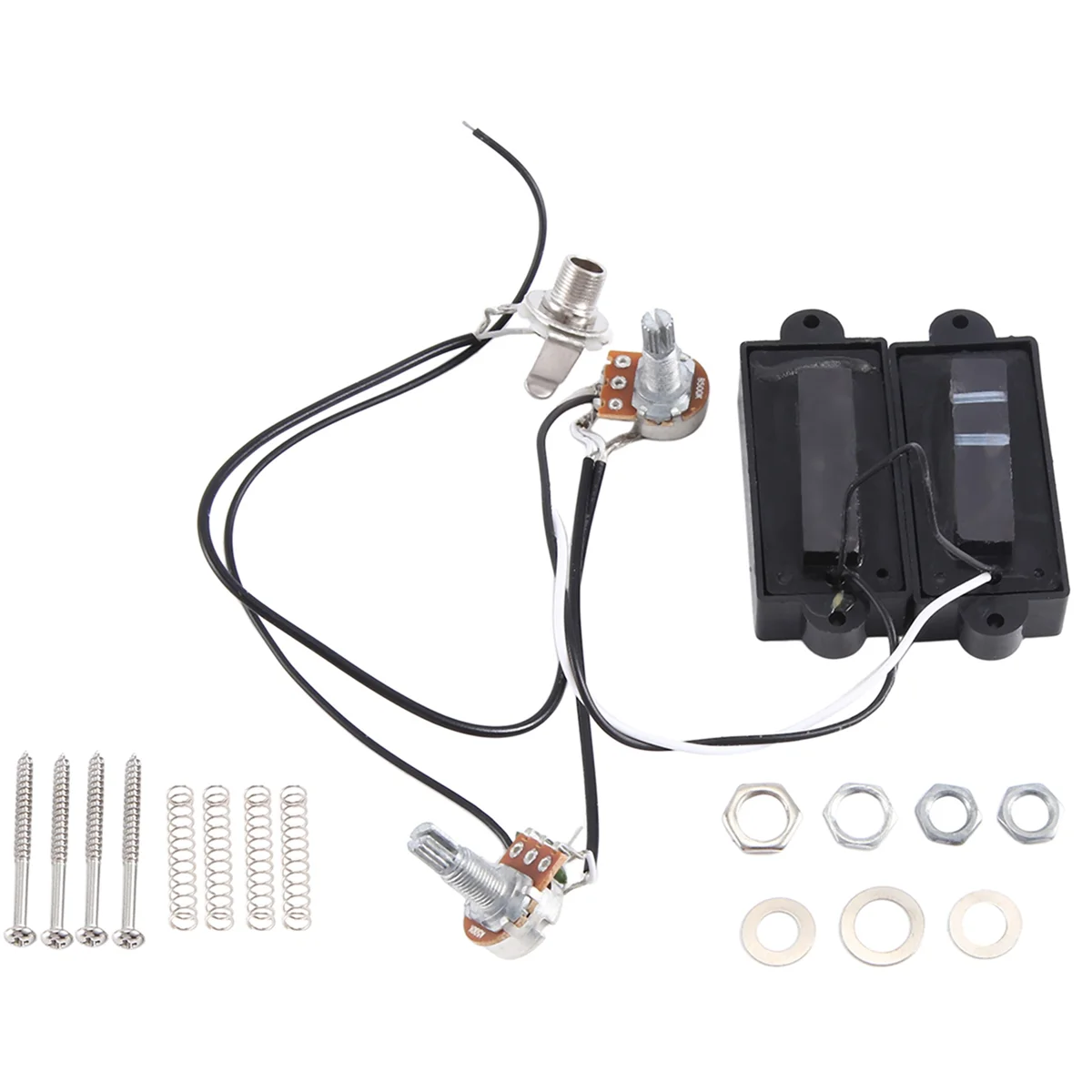 SMIEA Electric Guitar Pickup Wire Harness PB Bass 4-String Electric Guitar Neck and Bridge Pickups Set