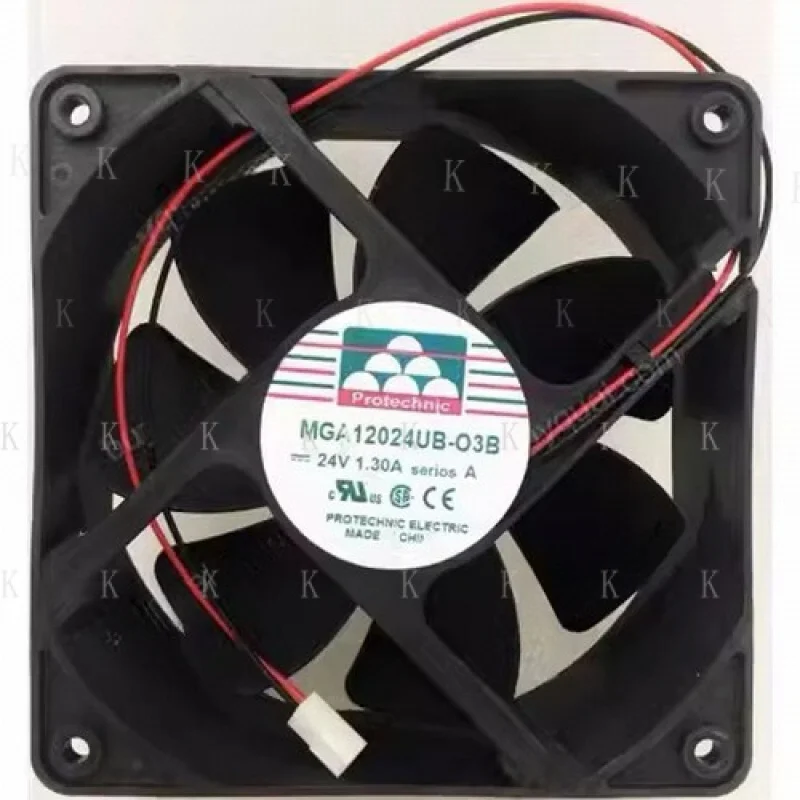 

C 1PCS FOR MGA12024UB-O38 12038 24V 1.3A 2-Pin Inverter Cooling Fan