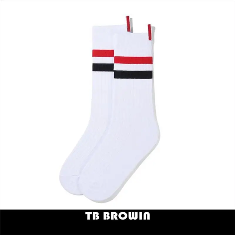 TB Men's Socks Fashion brand RWB Stripes No Show Women's Cotton Street Fashionable Harajuku Stockings