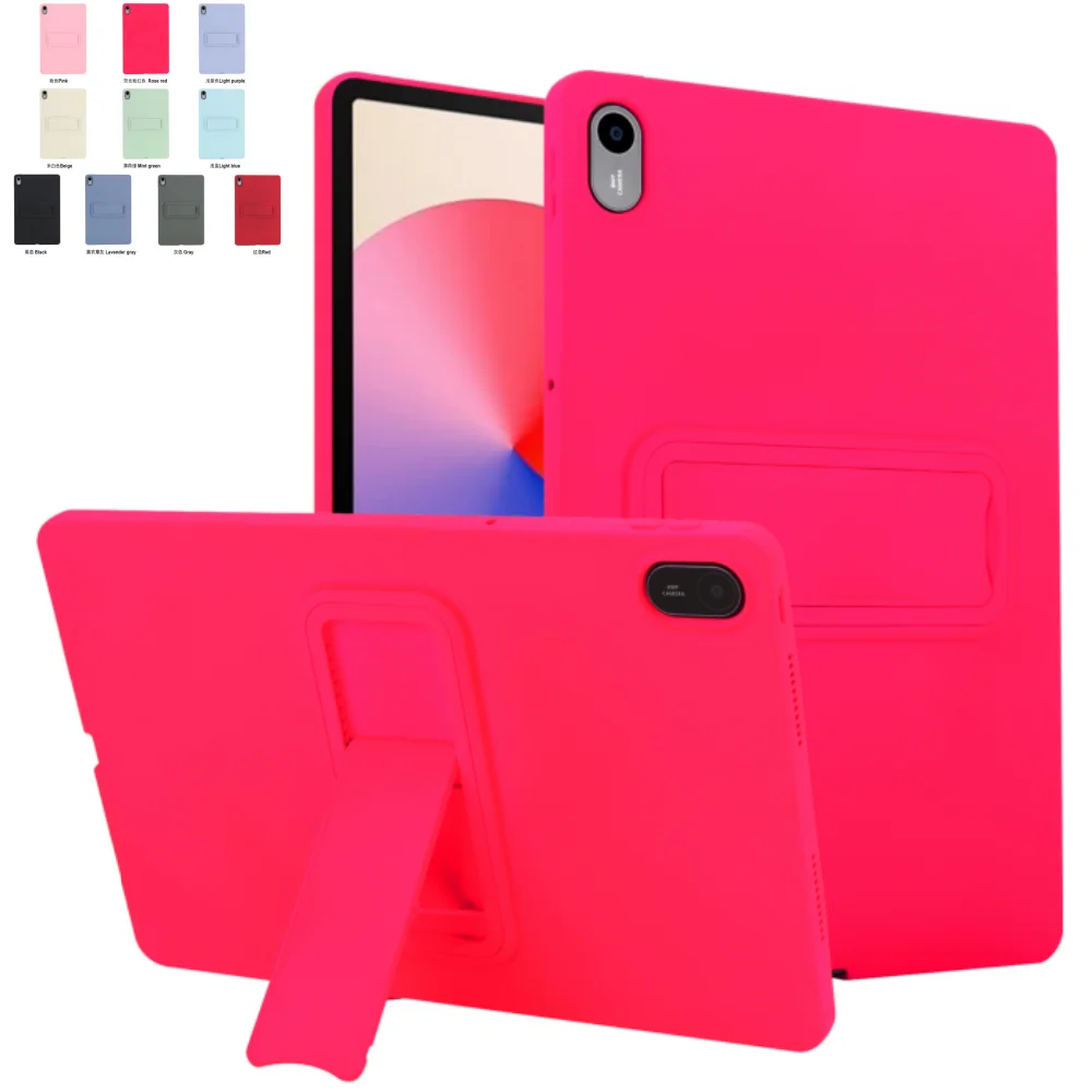 Case for Huawei Matepad SE 11 2024 11 inch AGS6-W00 AGS6-W09 AGS6-L09 Anti-fingerprint TPU Cover with Adjustable Gear Bracket