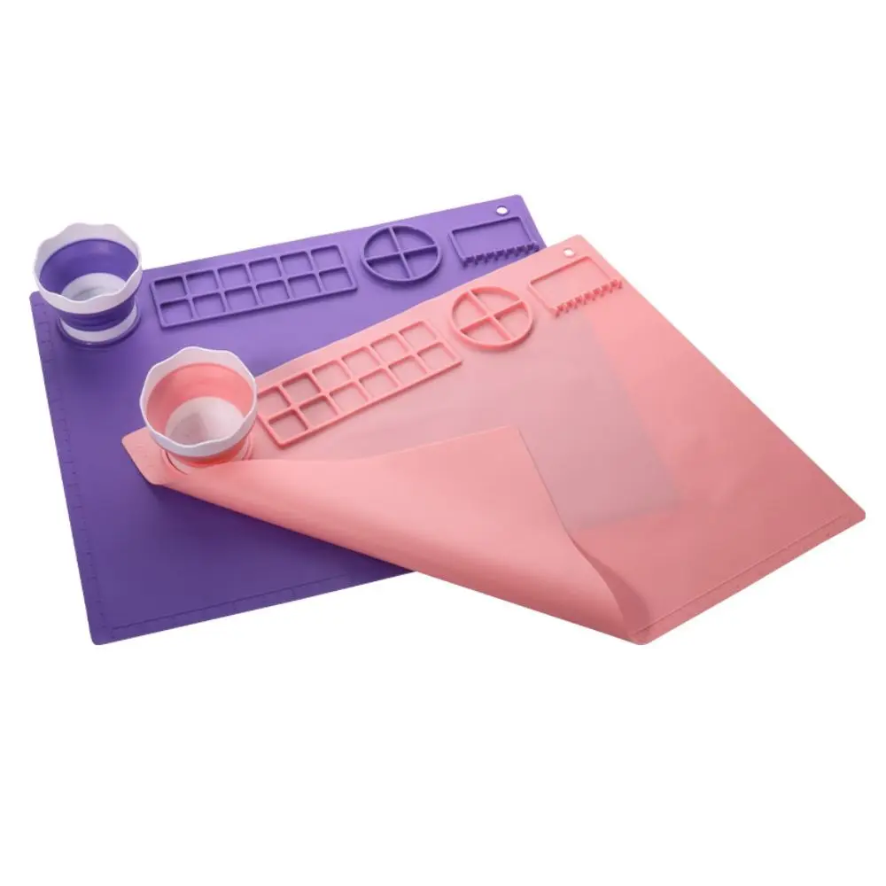 Силиконовый силиконовый коврик для рисования, антипригарный шестигранный художественный силиконовый коврик для рукоделия, скруббируемый моющийся коврик для рисования граффити, инструменты