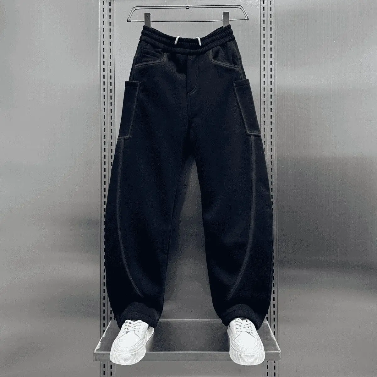 الخريف Sweatpants الرجال العصرية الشارع الشهير بلون مخطط عادية سليم صالح السراويل الرياضية موضة مريحة ركض