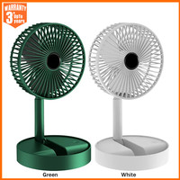 Electric Stand Fan USB / 3 Speeds Folding Portable Telescopic Floor Adjustable Height Mini Fan for Bedroom Indoor