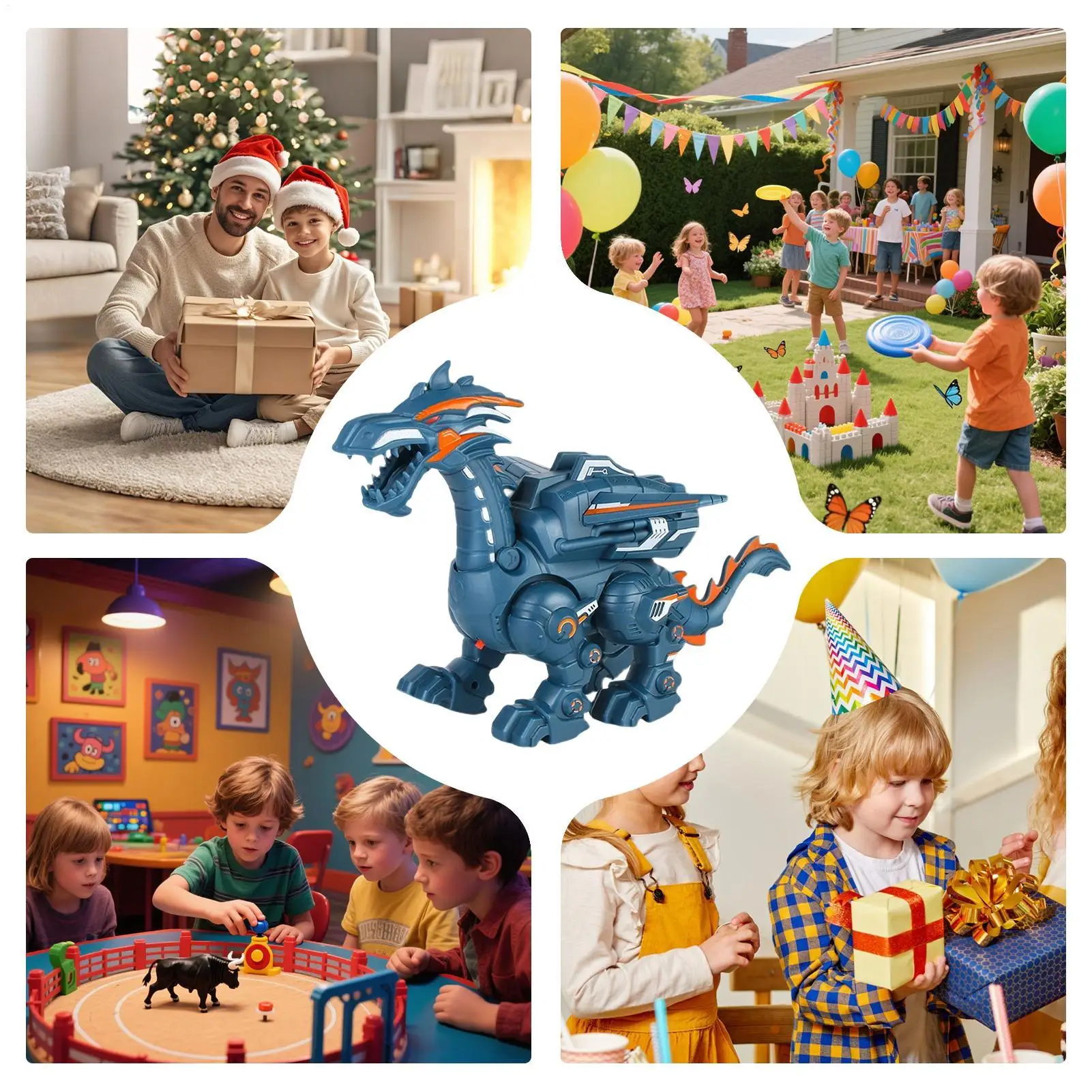 Juguete de dinosaurio eléctrico grande para niños, mundo de dinosaurios con chorro que camina, juego educativo de voz mecánica, regalo Ideal para niños