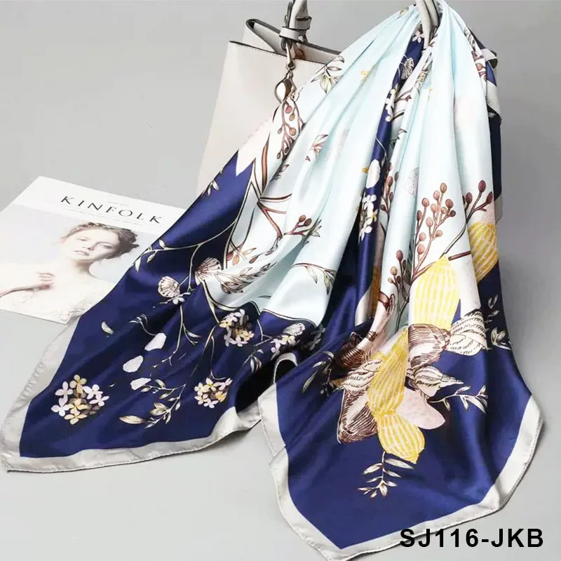 

Autumn and Winter Wild Flower Plant New Shawl Ethnic Style Beach Towel Women's Scarf in Stock