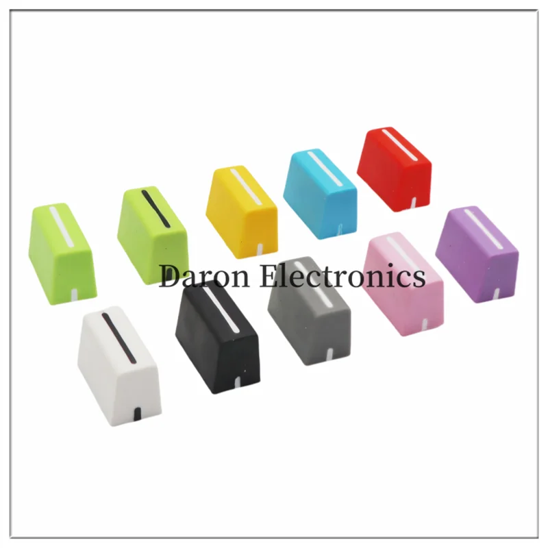 5PCS Rubber push keys 22*12*14 square holes 1*4mm mixing console push key caps sliding potentiometer push caps