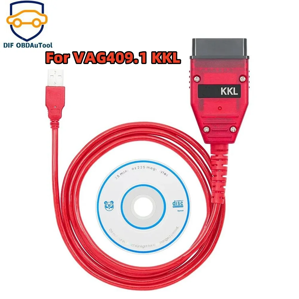 

Новое поступление для VAG409.1 KKL OBD2 сканерный кабель с чипом FTDI FT232RL + 9241A красная печатная плата для VAG-KKL 409 автоматический диагностический инструмент