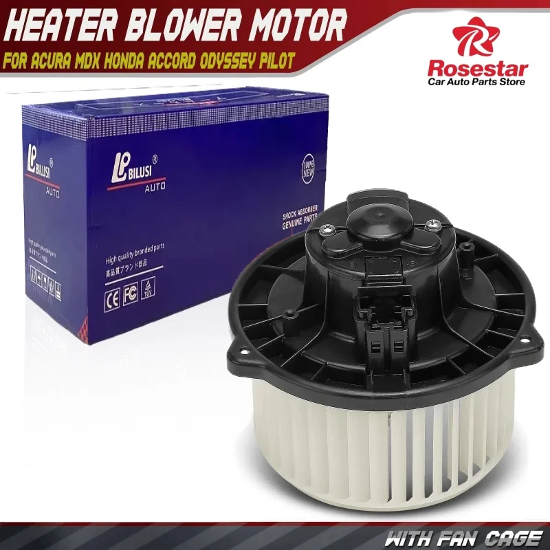 

HVAC Heater Blower Motor with Fan Cage Honda Accord Odyssey Pilot Acura MDX 79310-S3V-A01 79310-S84-A01 79310S3VA01 79310S84A01