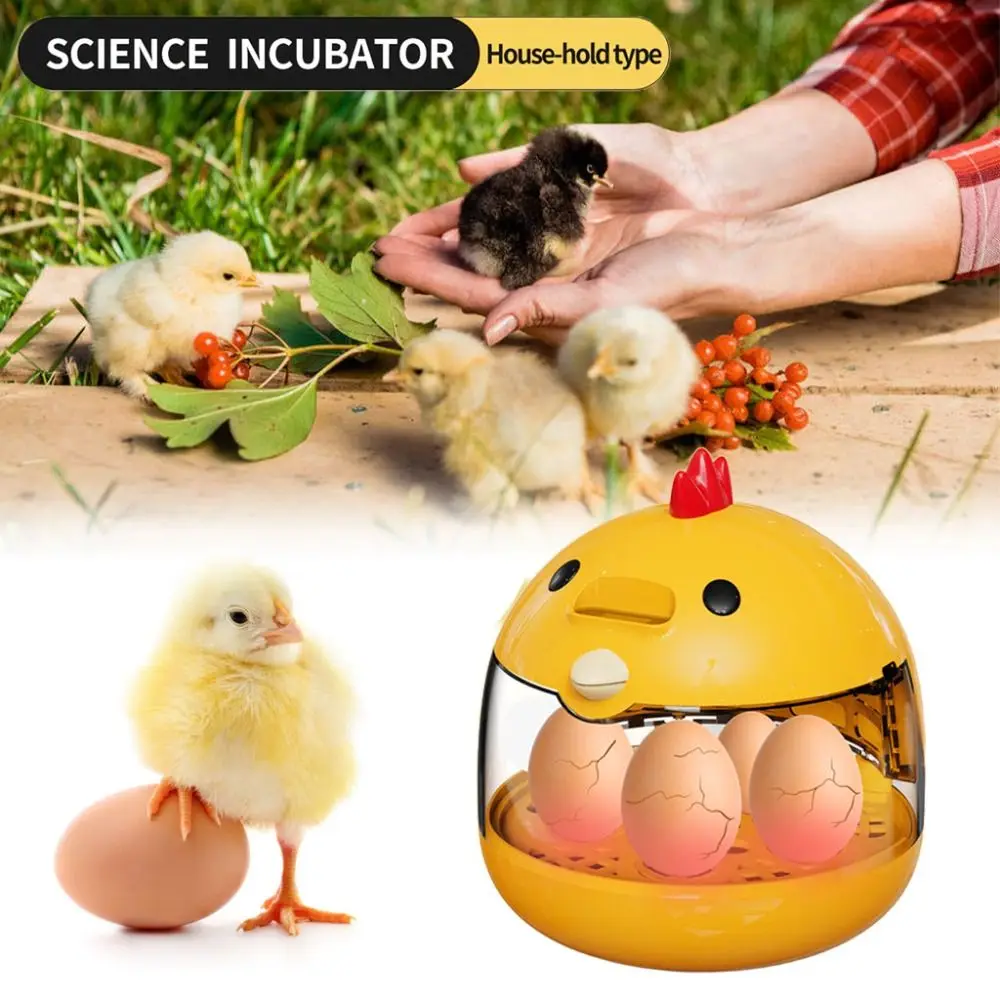 Mini Egg Incubator Temperature Control Full Automatic Hatchery Machine Low Noise Smart Brooder Incubator Chicken Duck Quail Bird