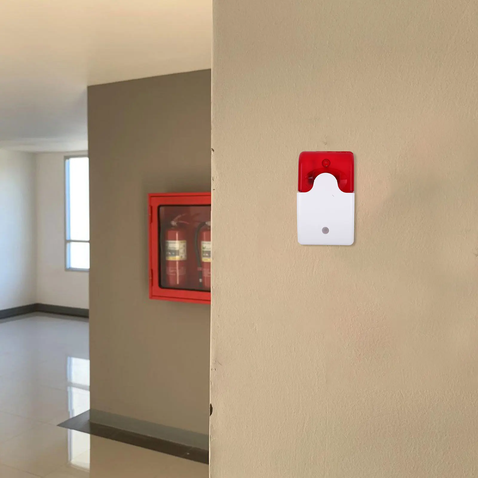 High Sensitivity For Home Office Portable Small Powered Smoke Detecting Device Fire Safety Alarm Round