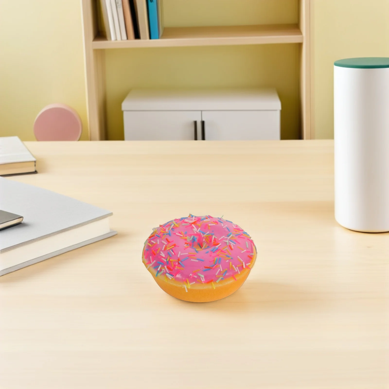 

4pcs Realistic Artificial Donuts Fake Doughnut Decor For Display Simulation Bread Set Party Decoration - Educational For