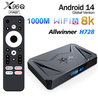 X96QPro + Android 14 BT5.0 TV Box Allwinner H728 2G 16G 4G 32G 2.4/5G WiFi X96Q PRO+ 1000M LAN VS TANIX W2 HK1 X96