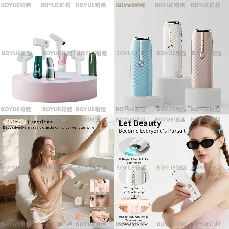 Sapphire Ice Cooling Hair Removal Device Painless Epilator for Men Women Body Face Bikini Private Area Home Use