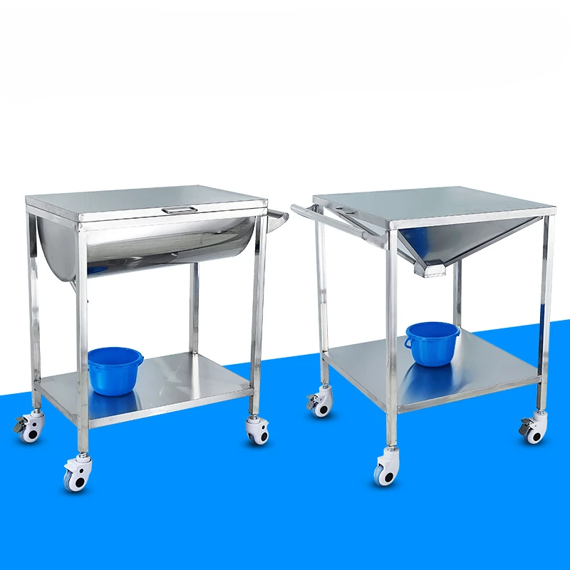 Medical debridement car 304 stainless steel thickened operating room cart  hand washing with bucket debridement car