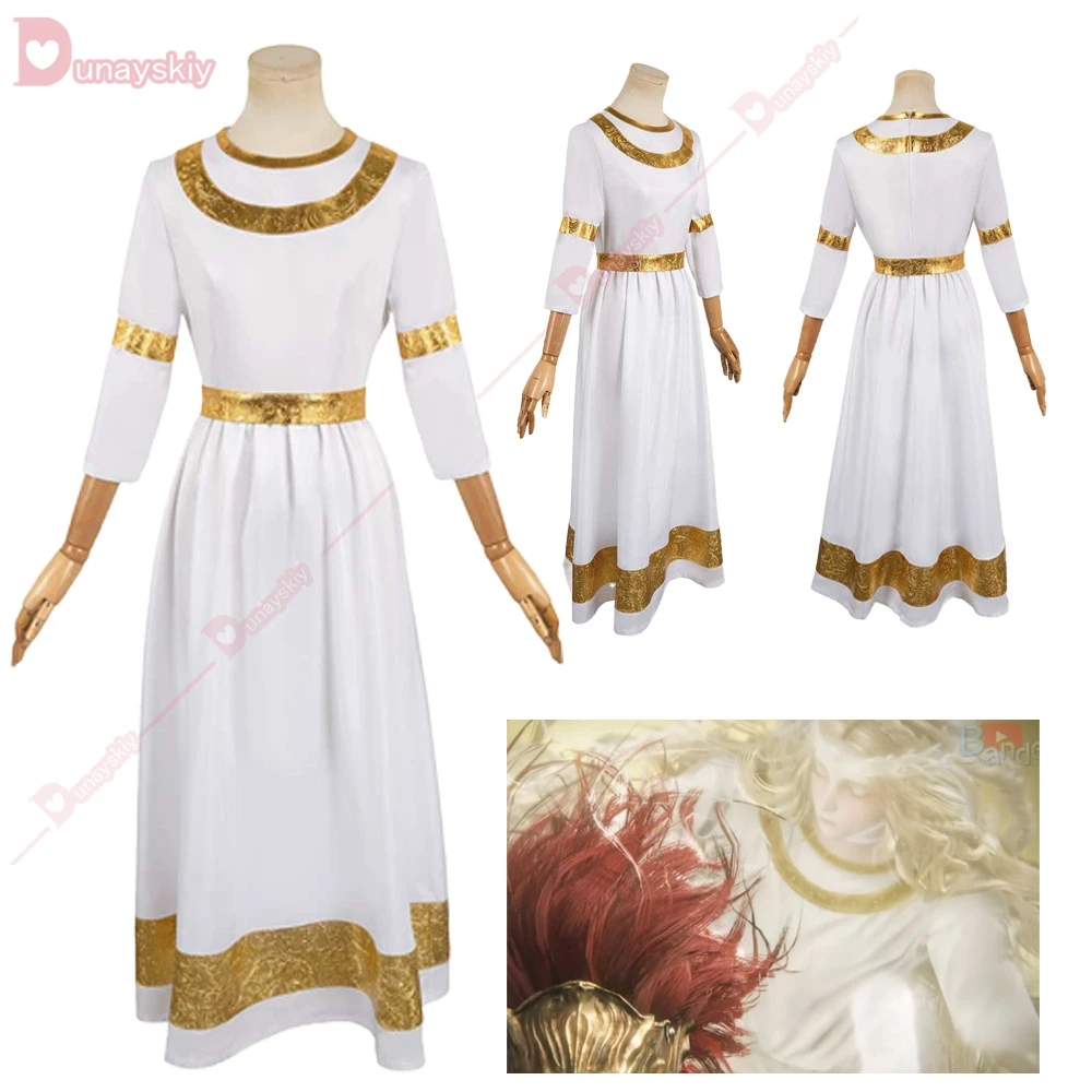 Miquella cosplay traje personagens do jogo roleplay feminino vestido cinto roupas roupa halloween carnaval feminino ternos de festa para senhora