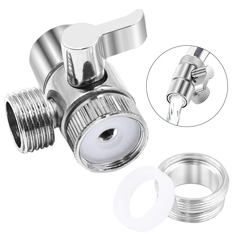 Zinc Alloy Switch Faucet Adapter Kitchen Sink Splitter Diverter Valve Water Tap Connector Toilet Bidet Shower Kichen Accessories