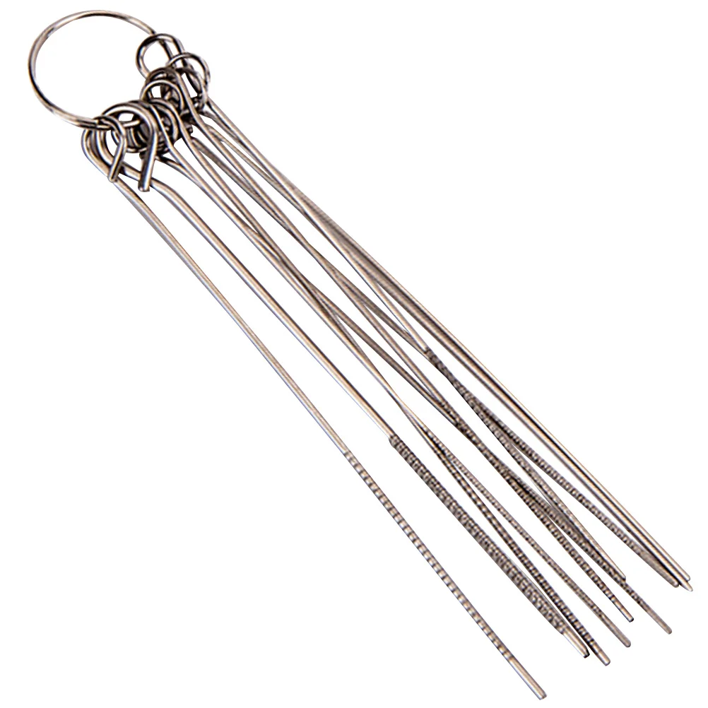 ตะไบเจาะรูกีตาร์ 10-in-1 เครื่องมือหินเจียร ดีไซน์กะทัดรัดเพื่อการจัดเก็บง่าย เข้ากับกระเป๋ากีตาร์ได้ เหมาะสำหรับผู้เริ่มต้น