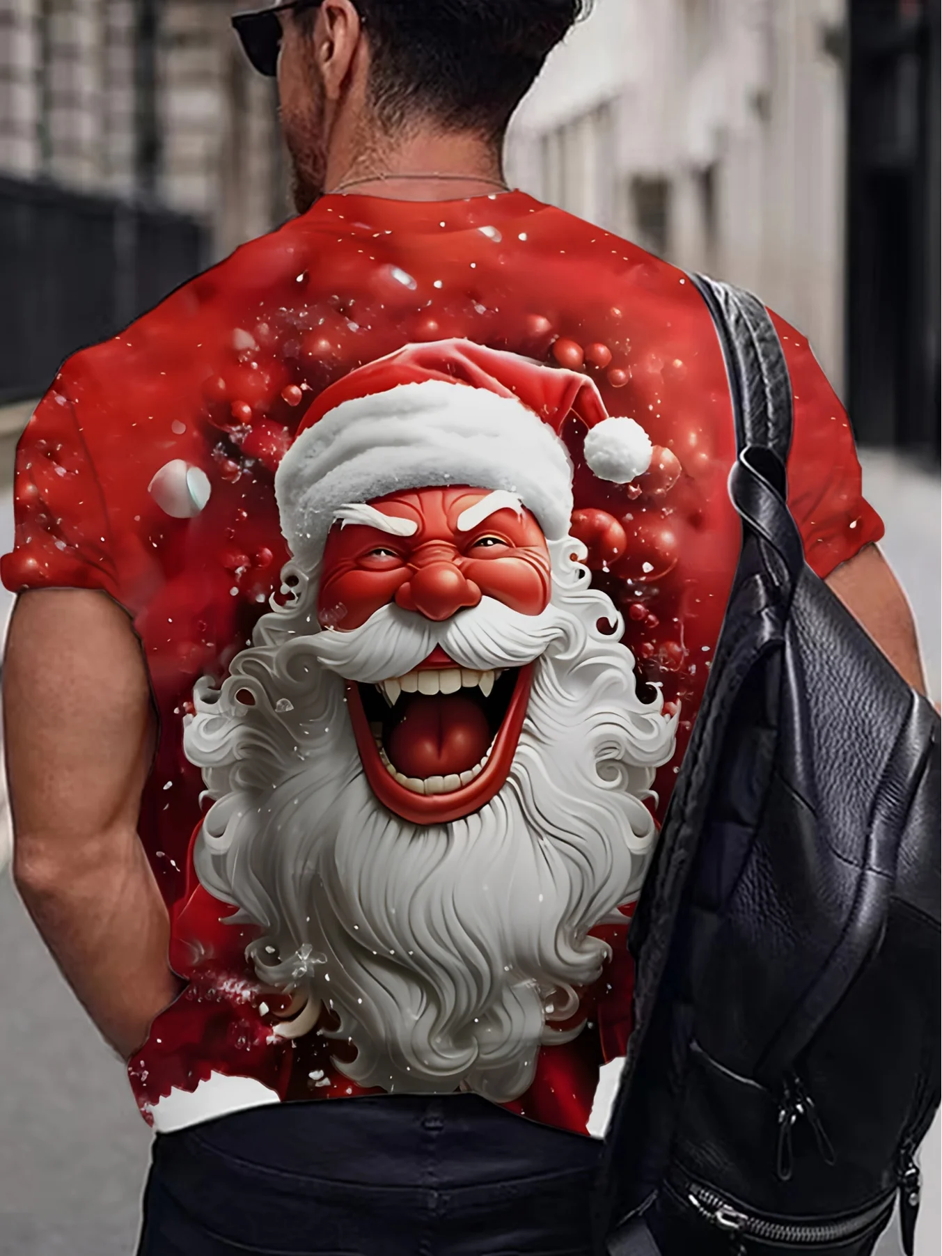 

Christmas 3D Santa Claus Print T Shirt for Men Casual Short Sleeve Tee Shirts Fashion O-Neck Top New Year Gift Oversized T-Shirt
