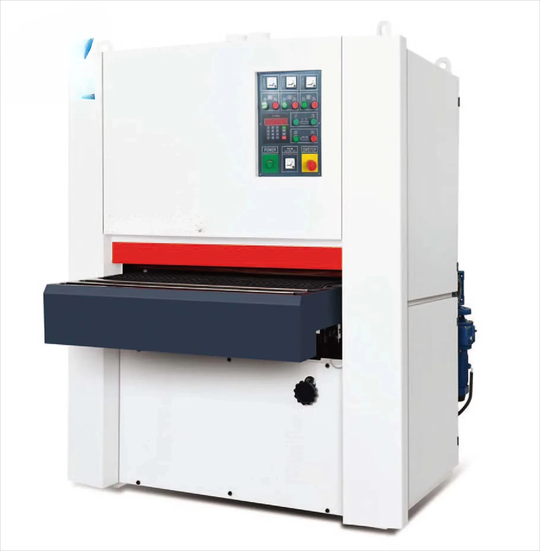 Table Top Drum Sander 1300mm Wide Metal Sanding Table Polishing Belt Roll Brush Machine Of Wood Shop