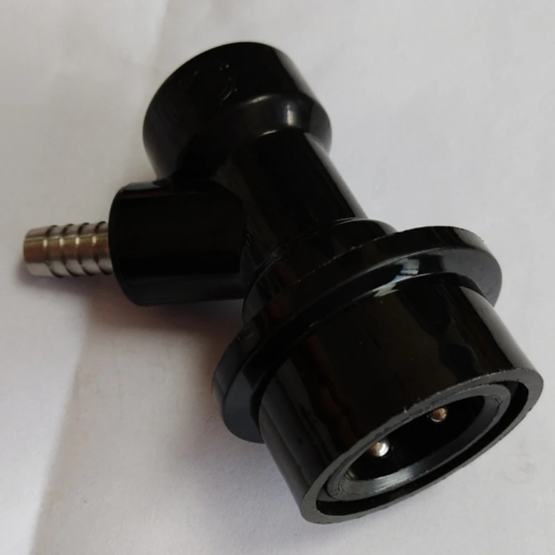 Ball Lock Disconnect Carbonation Cap - Stainless Steel Carbonation Cap with 5/16inch Barb Ball Lock Type