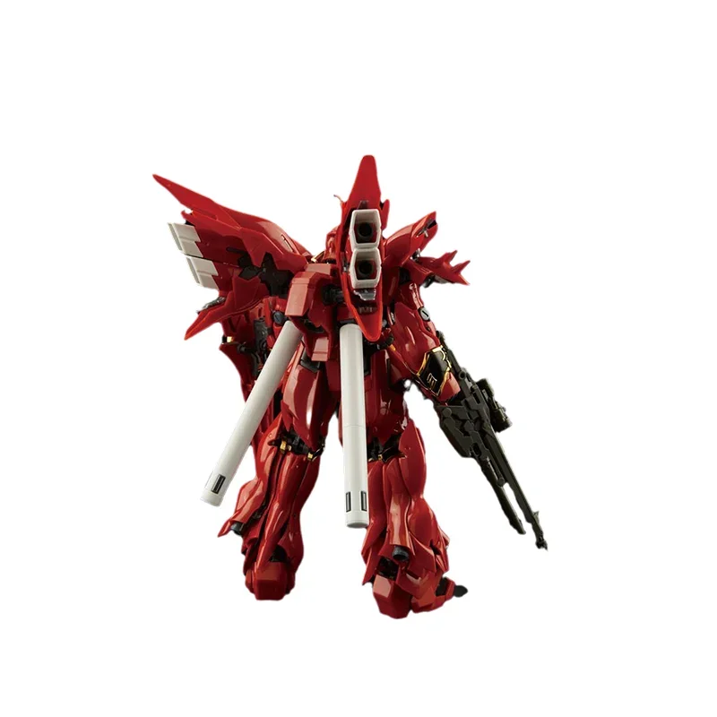 Bandai-figura de acción Original de GUNDAM, modelo RG 1/144, MSN-06S, SINANJU GUNDAM, modelo de montaje, juguetes, regalos para niños