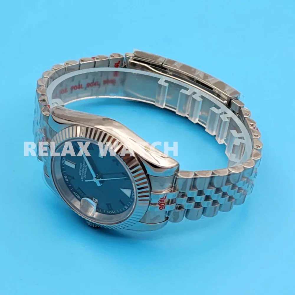 36mm 39mm Sapphire Glass Log Style Stainless Steel Watch Japanese Nh35 Automatic Mechanical Movement Y