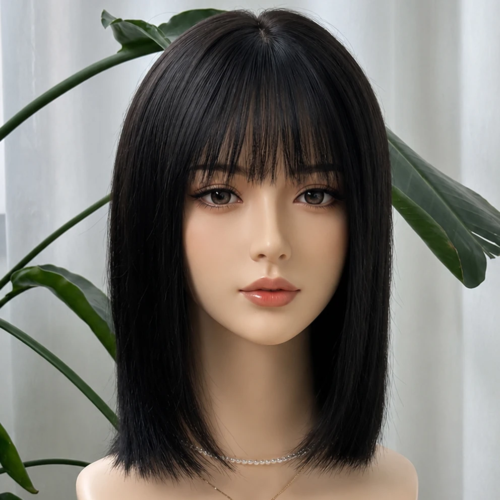 100% European Virgin Hair Remy Hair Invisible Silk Base Kosher Sheitel Short Bob Wig Human Hair Jewish Women Natural Looking Wig
