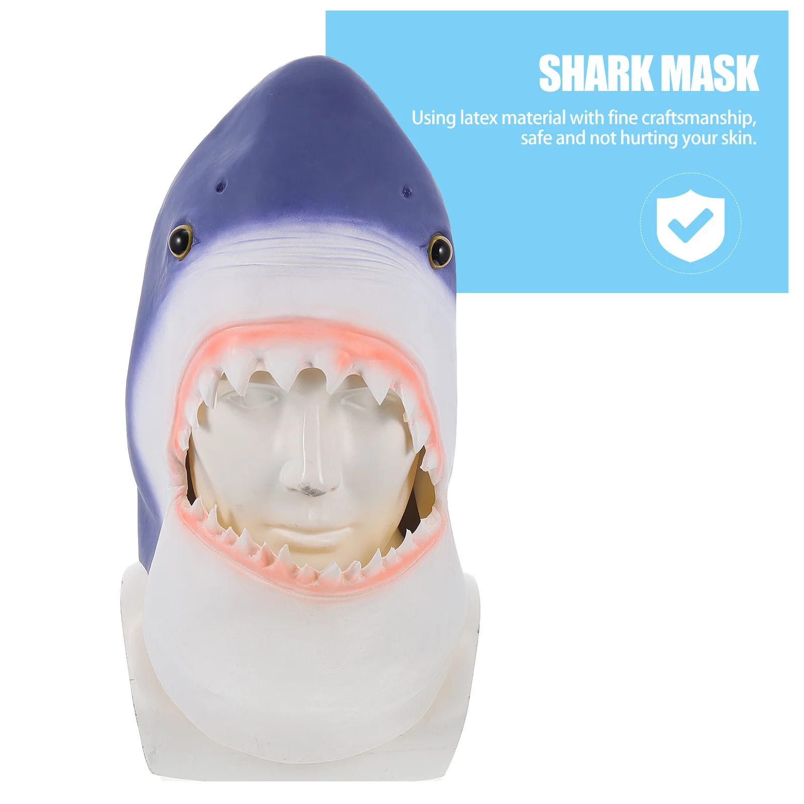 상어 헤드 기어 마스크 코스프레 가장 무도회 파티 용품 현실적인 할로윈 통기성 편안한 세균 방지 장난감