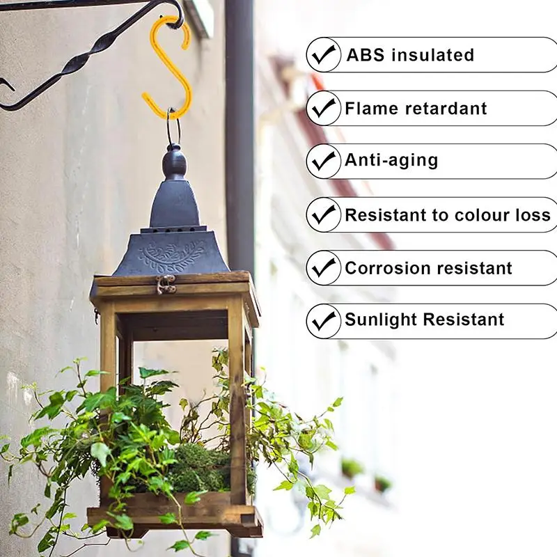 Wholesale High-Hardness High-Load-Bearing Greenhouse Ventilation Hooks Multi-Functiona No-Drill Cable Wire S-Shaped Hooks