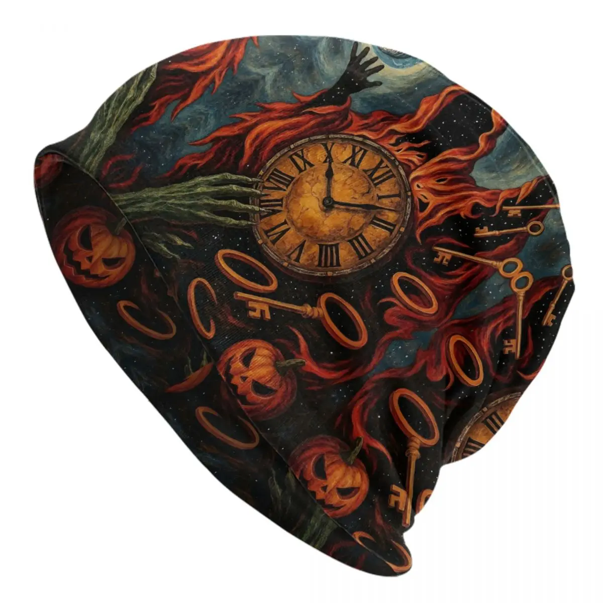 Музыкальные топы на заказ H-Helloweenes, брендовые шапочки Skullies, шапки для мужчин и женщин, зимняя теплая вязаная шапка в стиле хип-хоп, шляпы в стиле ретро для взрослых