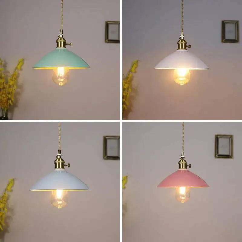 

Modern Pendant Lights - Ceramic Lampshade Brass Hanging Chandelier, E27 Socket, for Kitchen/Bedroom/Dining Room, Home Lighting,