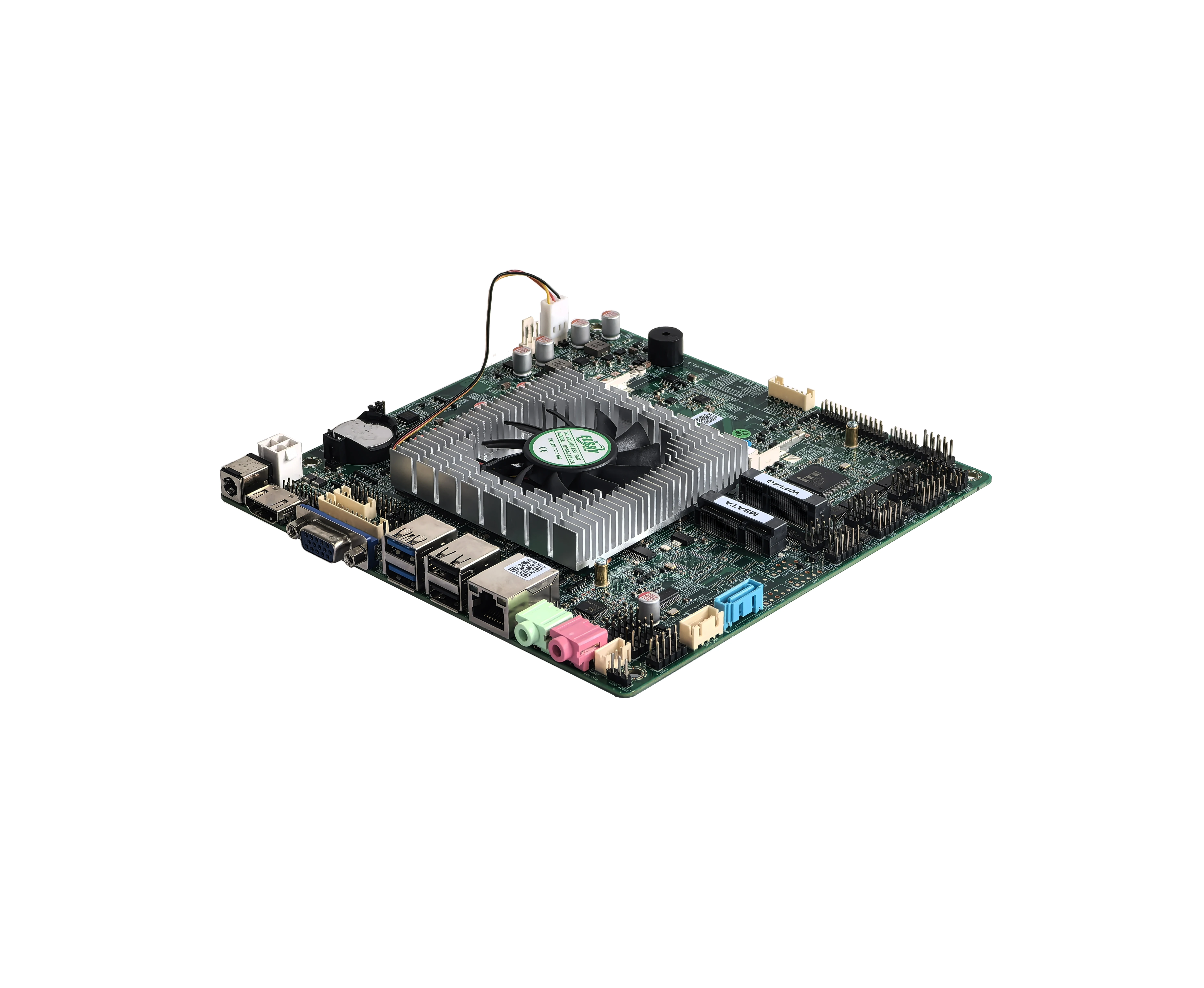 2025 ELSKY 팬리스 임베디드 셀러론 J1900 쿼드 코어 미니 ITX 보드 (8개 USB 포트, 10개 COM 포트, LVDS, VGA, 1개 HDMI 디스플레이 포함) 키오스크 POS용