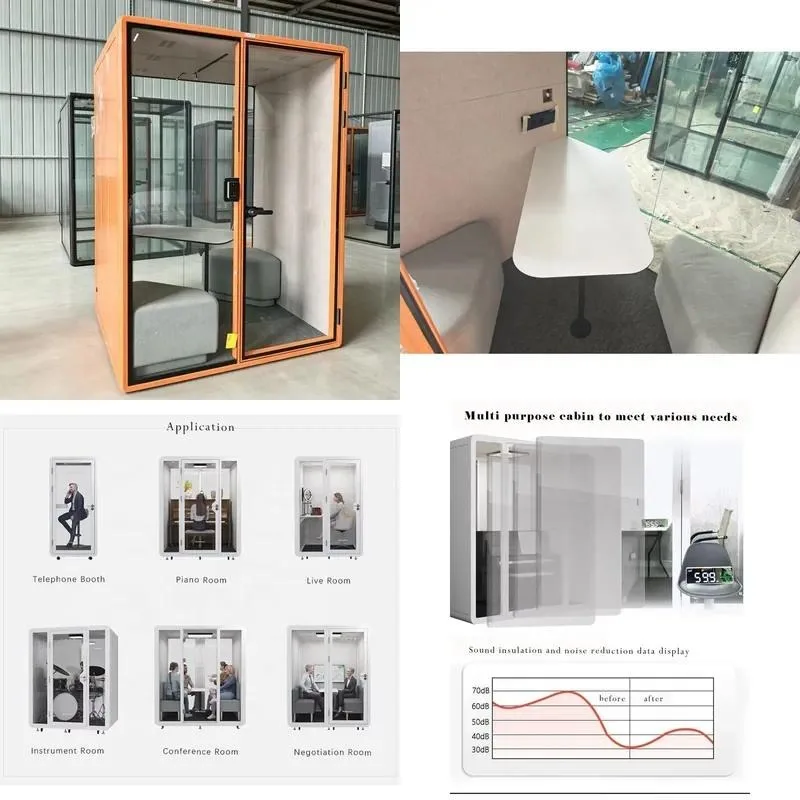 for Movable soundproof conference cabins, silent cabins, fully assembled garden office cabins, private telephone booths with