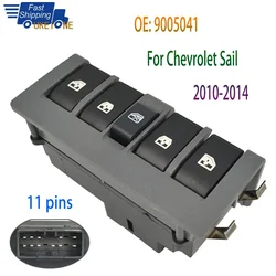 Electric Power Master Window Switch Control Lifter Replacement Button Part for Chevrolet Sail 2010-2014 Car Accessories 9005041