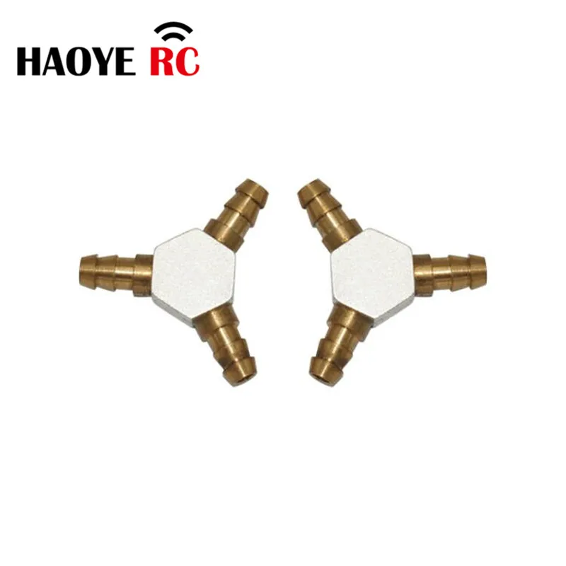 Haoye 2 pcs Metall Kraftstoff leitung y-Jioners Kraftstoff leitung Filter Füll düse Benzin Glüh gas Methanol Kraftstoff verbinder Öltank Zubehör