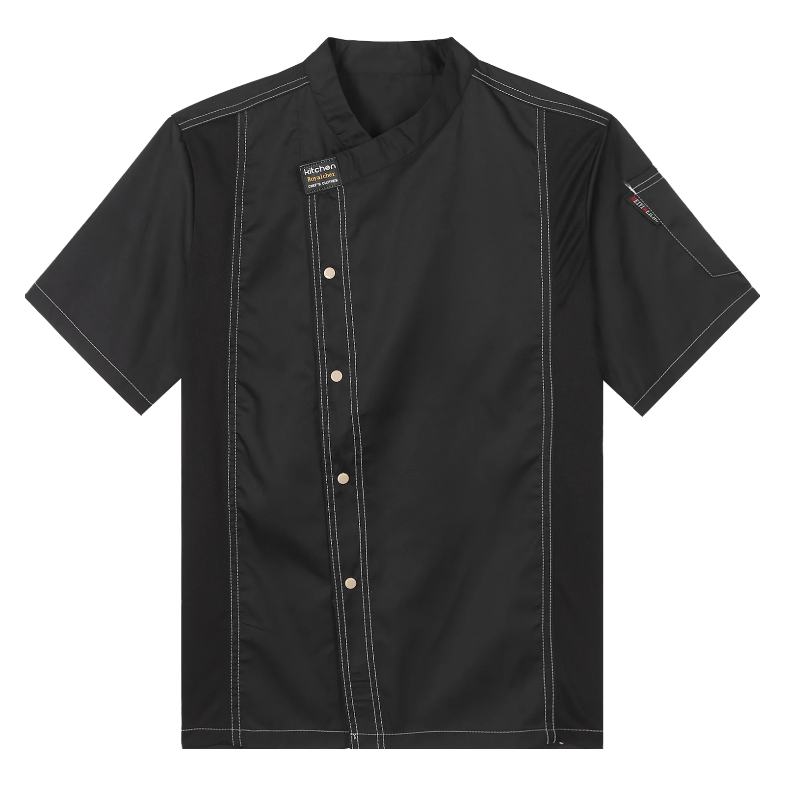 Unisex restaurante uniforme de cozinha chef, casaco camisa masculina, mangas curtas ou compridas para mulheres, jaqueta de cozinheiro, cantina, pastelaria, traje de trabalho café