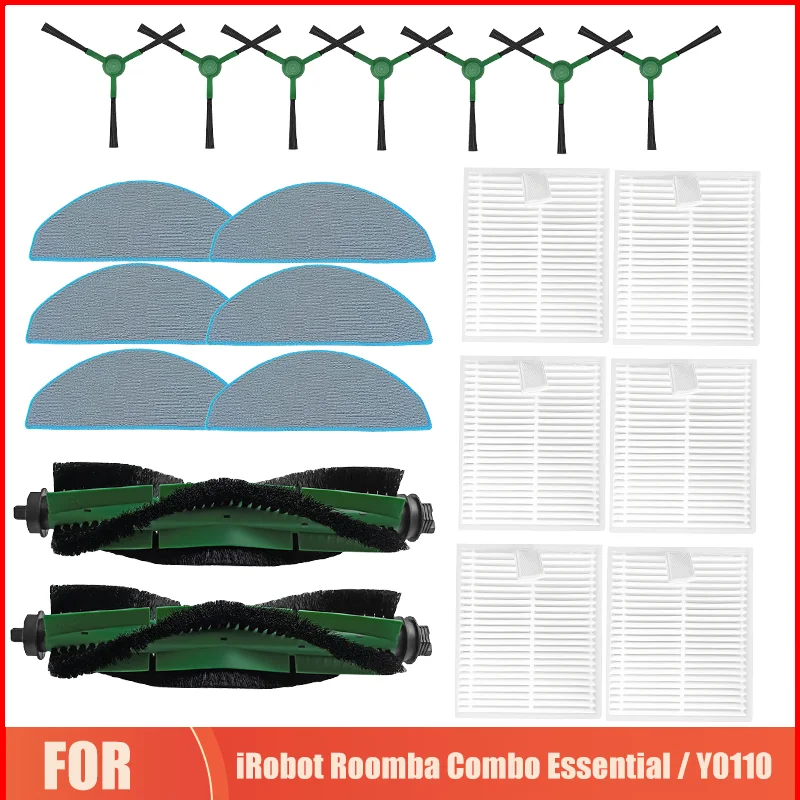 

Accessories For iRobot Roomba Combo Essential / 2 Essential / Y0110 / Y0112 / Y0140 / Y011640 Robot Vacuum Cleaner Parts