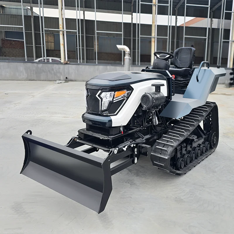 

Slope Rubber Track Crawler Tractor 50 hp 60 hp 80 hp 120 hp Diesel Engine Gearbox High Chassis Crawler Tractor with a Cab