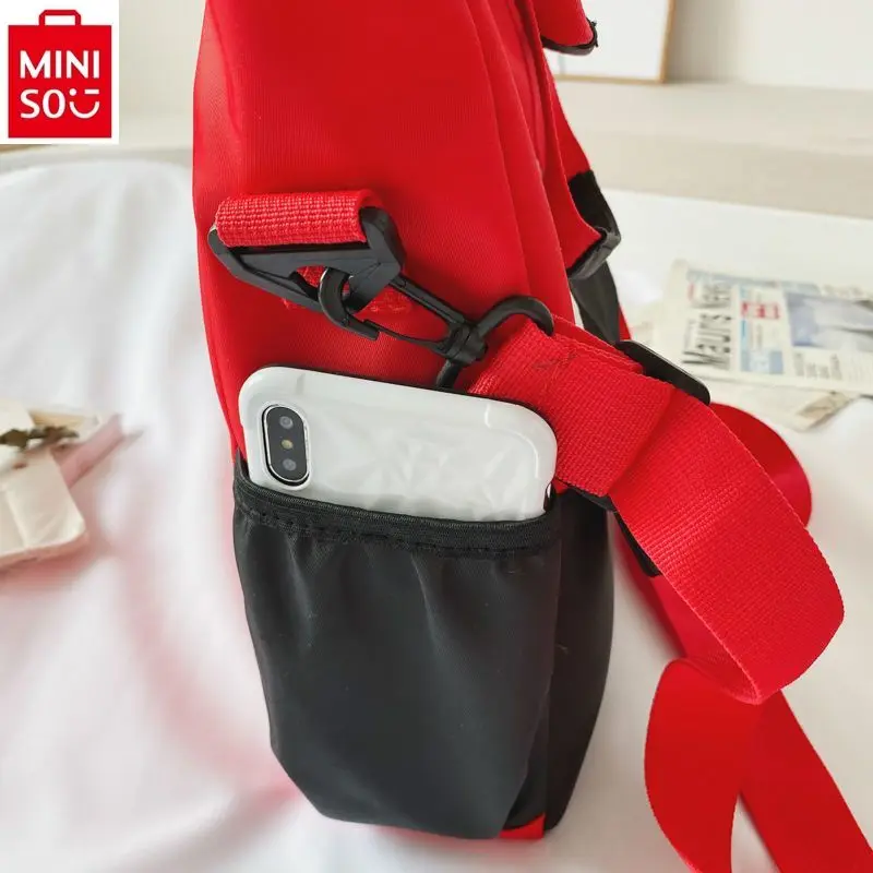 MINISO Disney мультфильм Микки репетиторная Сумка Мультфильм большая вместимость холст сумка для покупок детская повседневная сумка