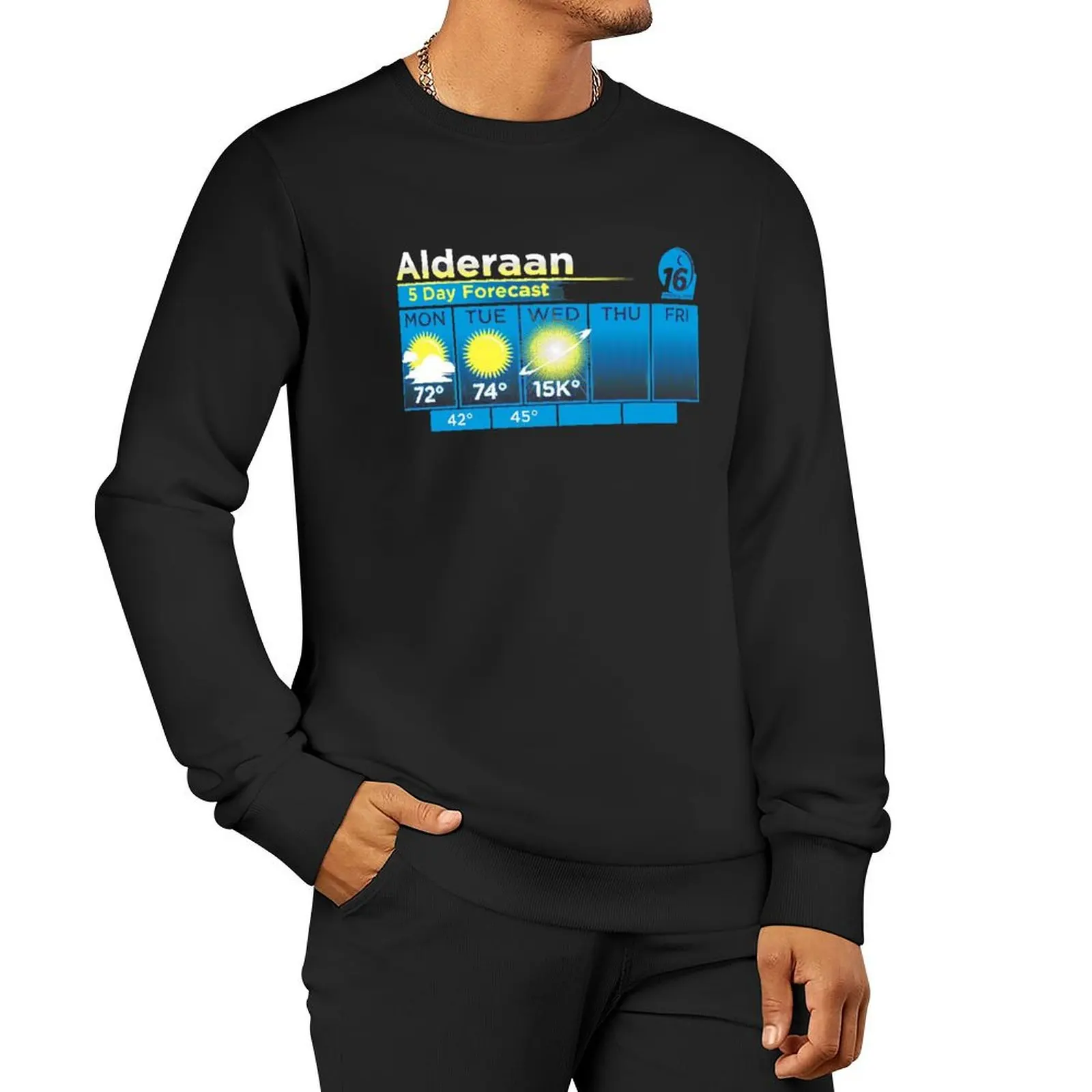 ALDERAAN 5 DAY FORECAST Classic Pullover Hoodie streetwear men hooded shirt men clothes sweatshirts